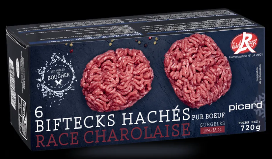 6 biftecks hachés Label Rouge*Picard Outlet