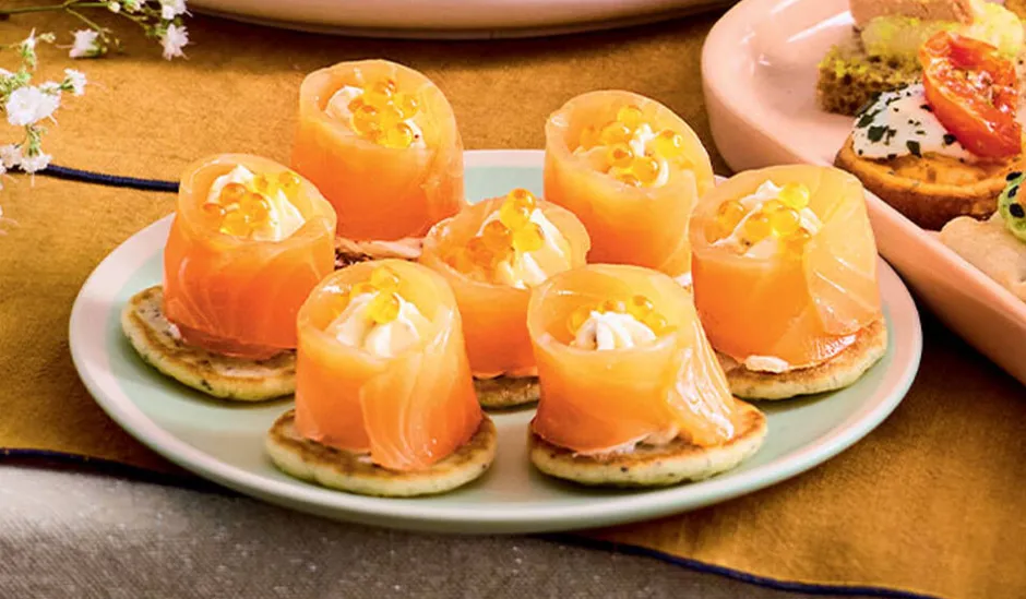 8 bouchées apéritives au saumon*Picard Hot
