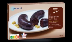 2 boudins noirs aux pommes, cuits*Picard Outlet