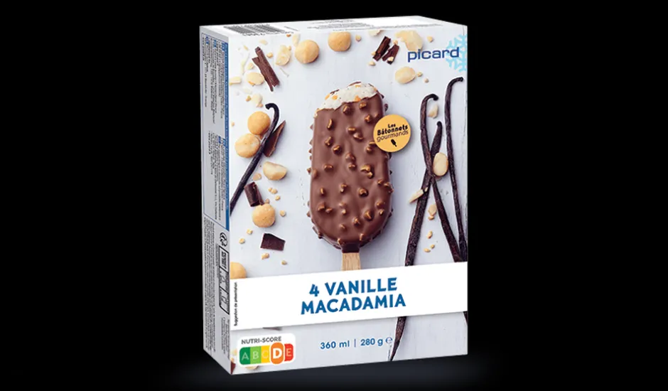 4 bâtonnets vanille-macadamia*Picard Best