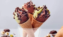 6 cônes chocolat-pistache*Picard