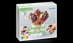 6 cônes chocolat-pistache*Picard