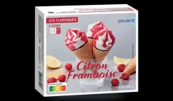 6 cônes citron-framboise*Picard New