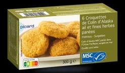 6 croquettes de colin d'Alaska panées MSC*Picard Online