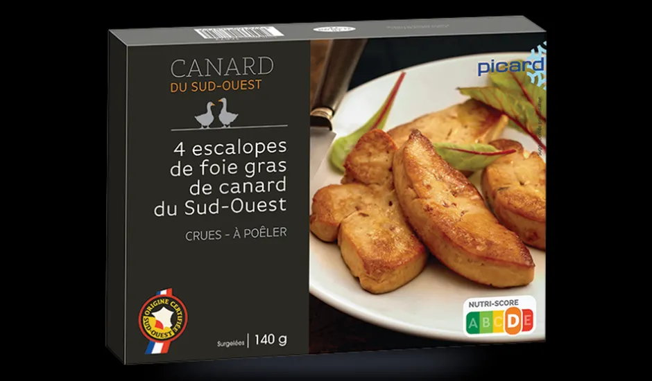 4 escalopes de foie gras cru de canard du Sud-Ouest*Picard Hot