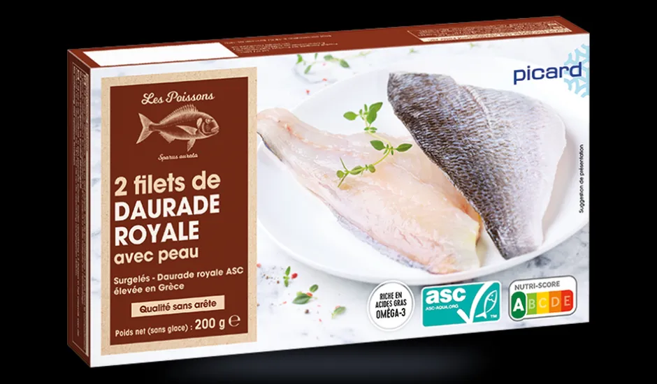 2 filets de daurade royale avec peau*Picard