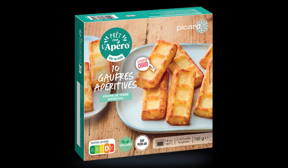 10 gaufres apéritives, pomme de terre, emmental*Picard New
