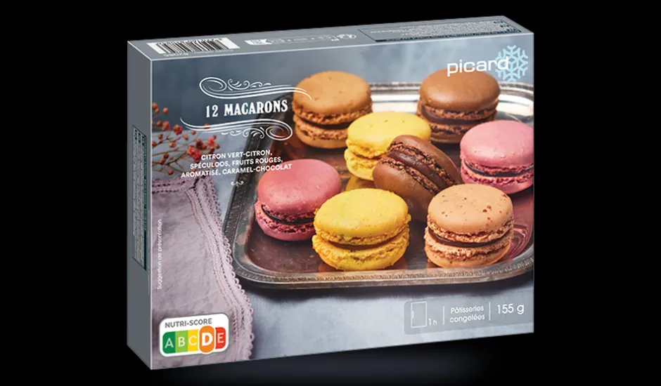 12 macarons, citron-spéculos-fruits rouges-chocolat*Picard Discount