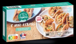 8 mini kebabs, poulet rôti, sauce blanche, épices*Picard Discount