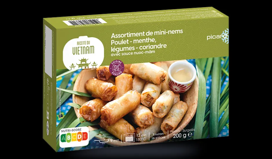 16 mini-nems : poulet-menthe, légumes-coriandre*Picard Clearance