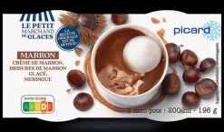 2 mini-pots glace Crème de marron*Picard Discount