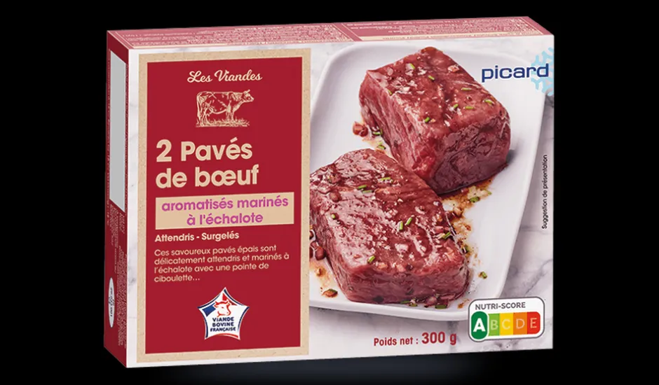 2 pavés de boeuf marinés à l'échalote*Picard New