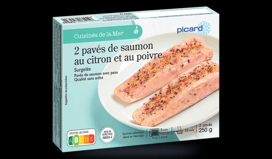 2 pavés de saumon au citron et au poivre*Picard Hot