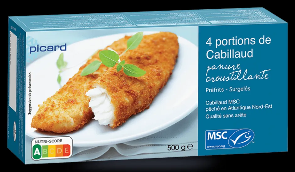 4 portions filet cabillaud MSC, portions panées*Picard Sale