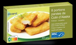 8 portions panées de colin d'Alaska MSC*Picard Outlet