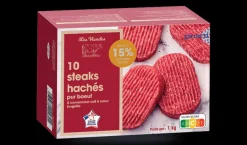 10 steaks hachés, 15% M.G maximum*Picard Sale