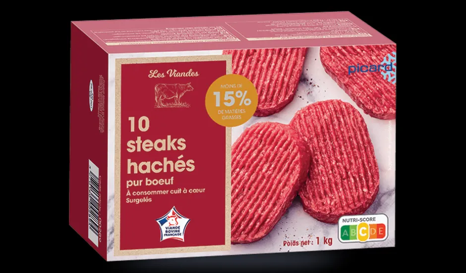 10 steaks hachés, 15% M.G maximum*Picard Sale