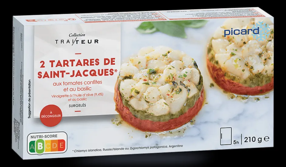 2 tartares de Saint-Jacques aux tomates confites et au basilic*Picard Online