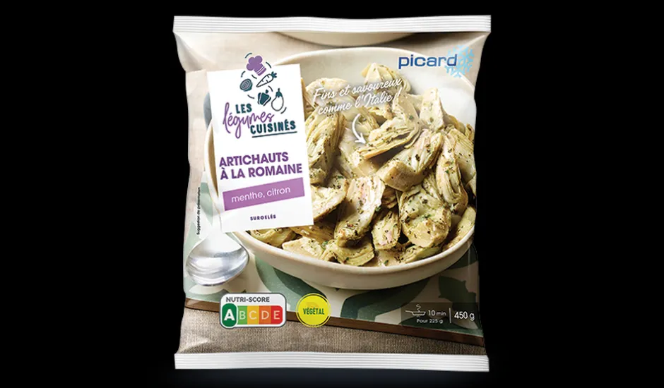 Artichauts à la romaine, menthe, citron*Picard Best