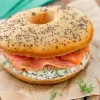 Bagel saumon fumé, fromage frais, ciboulette*Picard New