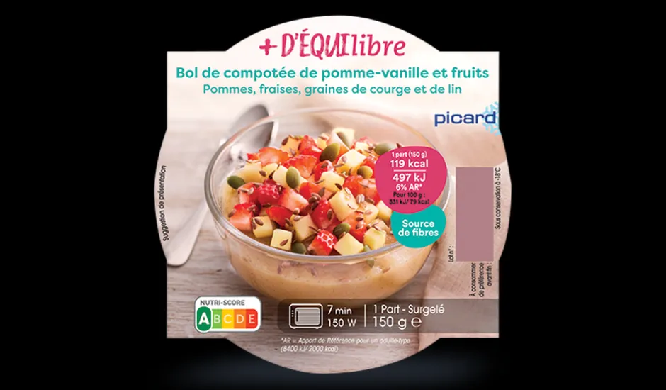Bol de compotée pomme-vanille et fruits*Picard Best
