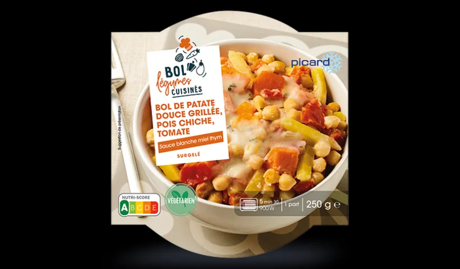 Bol de patate douce grillée, pois chiche, tomate*Picard New