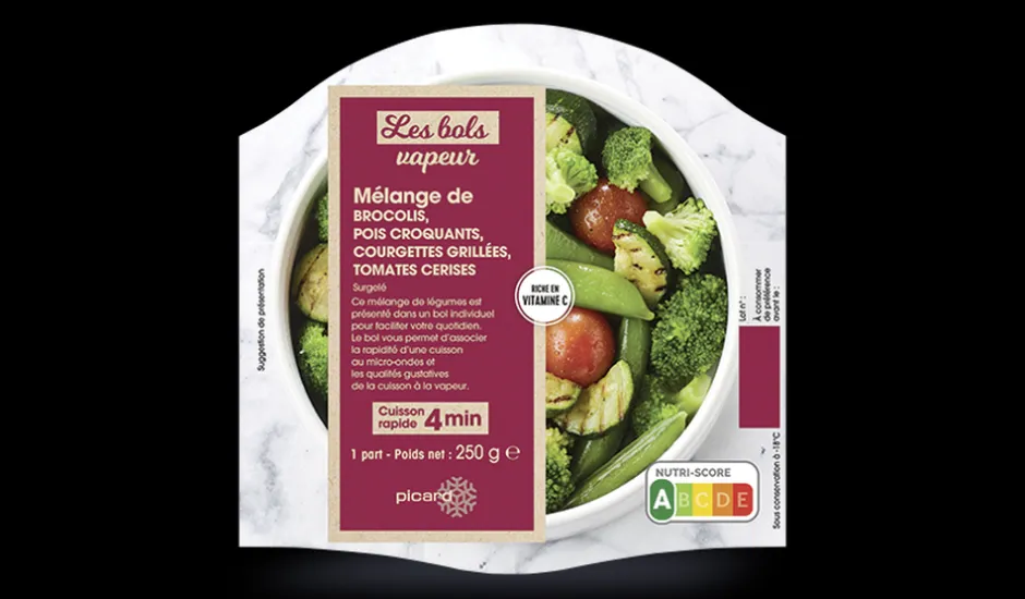 Bol vapeur brocolis, pois croquants, courgettes grillées, tomates cerises*Picard New