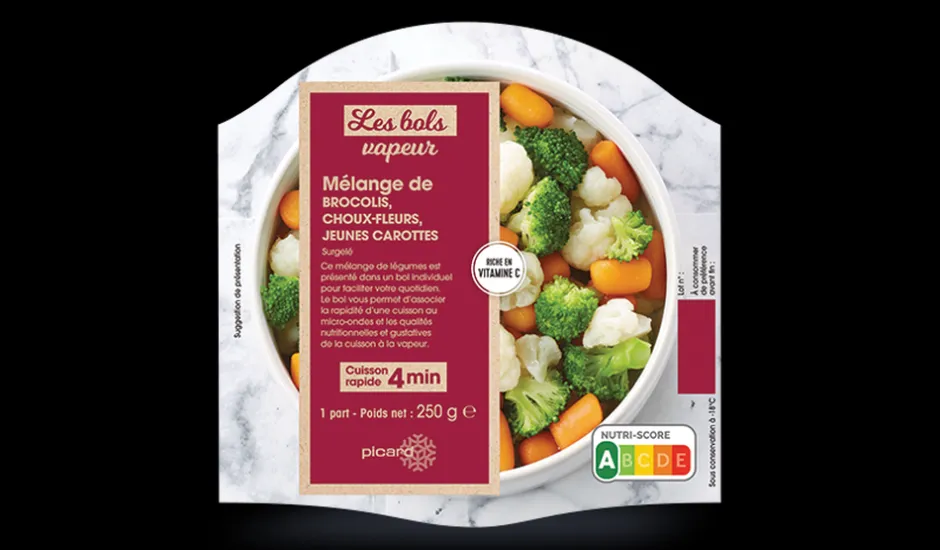 Bol vapeur brocolis-choux fleurs-carottes*Picard