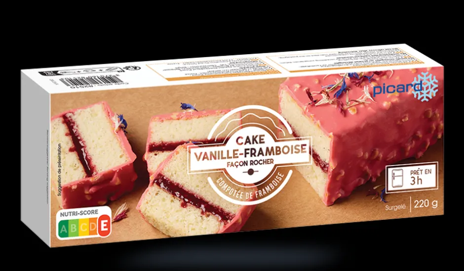 Cake vanille framboise façon rocher*Picard New