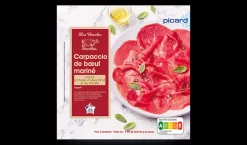 Carpaccio de bœuf et sa marinade à l'huile d'olive 5 % et au basilic*Picard Sale