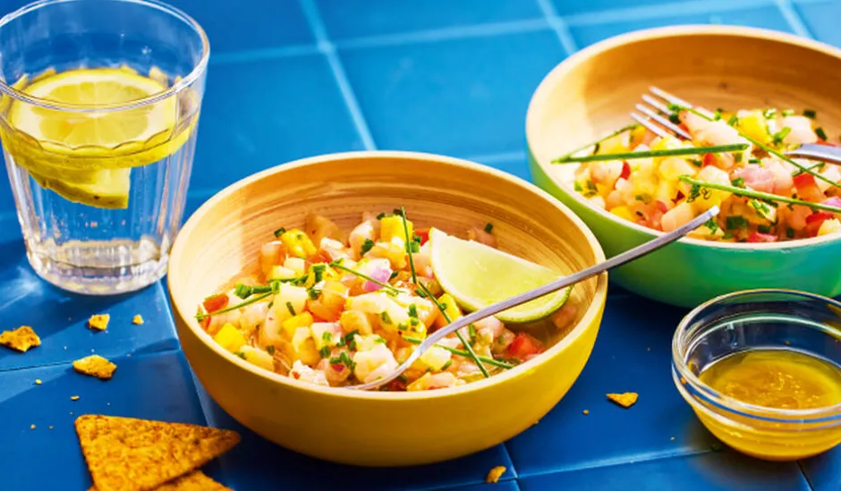 Ceviche dorade-sébaste, sce passion citron, légume*Picard Online