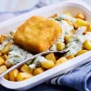 Colin d'Alaska pané MSC façon fish and chips, sauce tartare*Picard
