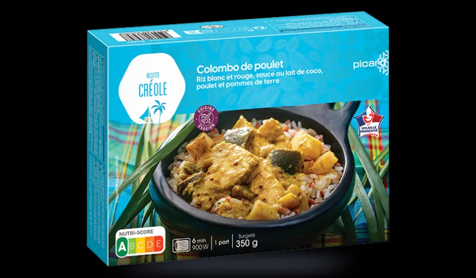 Colombo de poulet, riz, sce lait de coco, poulet*Picard Hot
