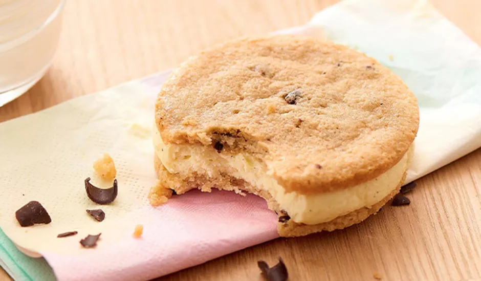 Cookie glacé crème glacée à la vanille*Picard Hot