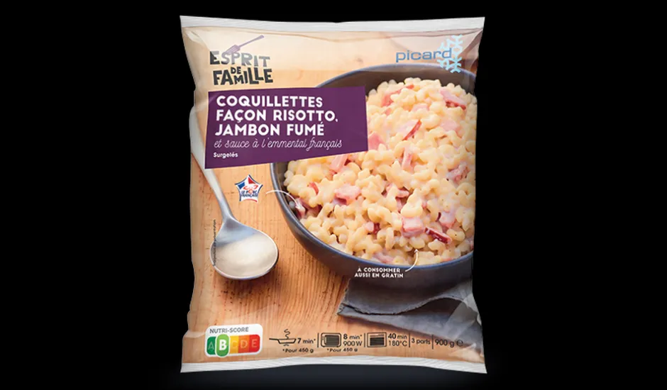 Coquillettes façon risotto, jambon fumé*Picard Sale