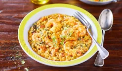Crevettes à l'indienne, lentilles corail, légumes*Picard Sale