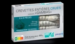Crevettes tropicales crues "Gambas" 6-8 p. ASC*Picard Best