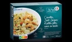 Crevettes,Saint-Jacques, petites pâtes aux légumes*Picard Discount