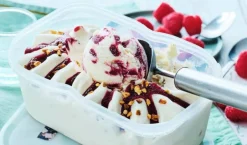 Crème glacée nougat sauce aux fruits rouges*Picard