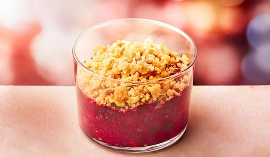 Crumble aux fruits rouges, 1 part*Picard Hot
