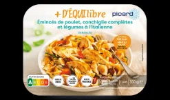 Emincés de poulet, conchiglie complètes, légumes*Picard Discount