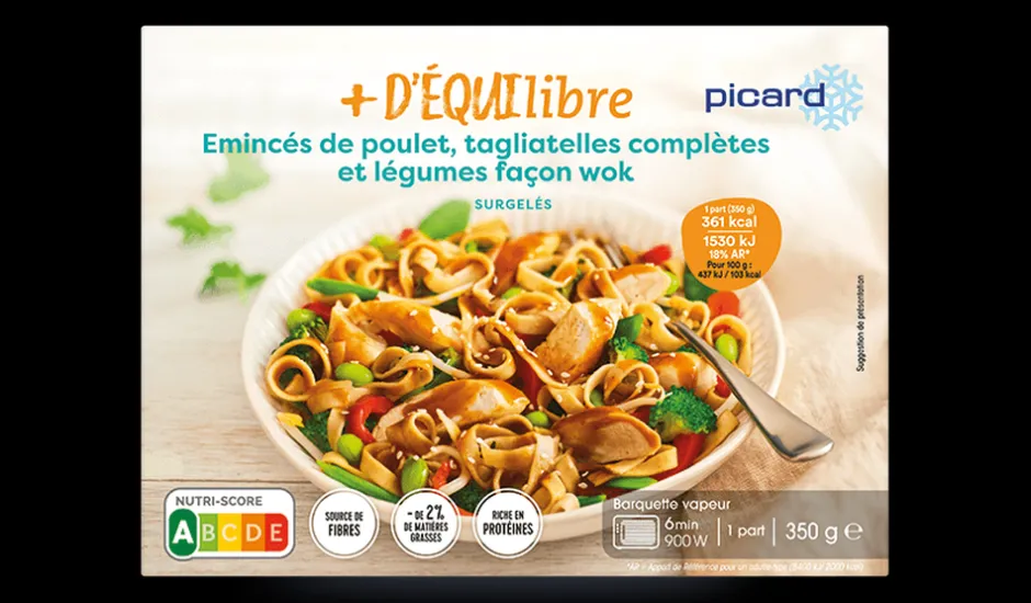 Emincés de poulet, tagliatelles, légumes façon wok*Picard Clearance