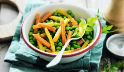 Garden peas et duo de carottes bio, France*Picard Hot
