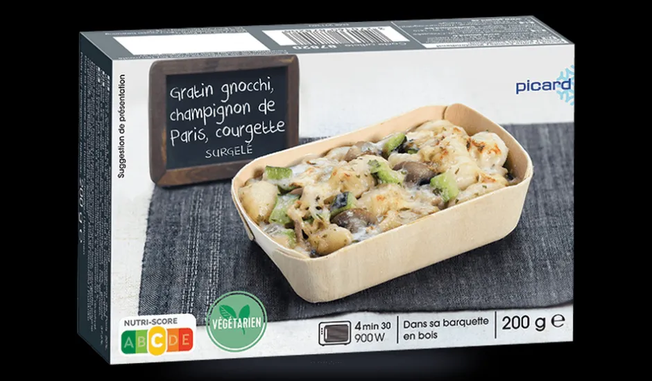 Gratin de gnocchi, champignon de Paris, courgette*Picard Clearance