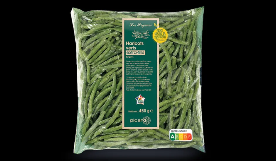 Haricots verts extra-fins sans résidu de pesticide*Picard Discount