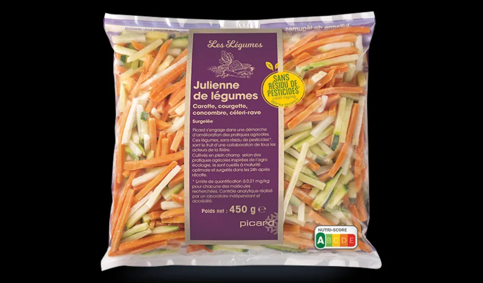Julienne de légumes sans résidu de pesticides, Italie*Picard Sale