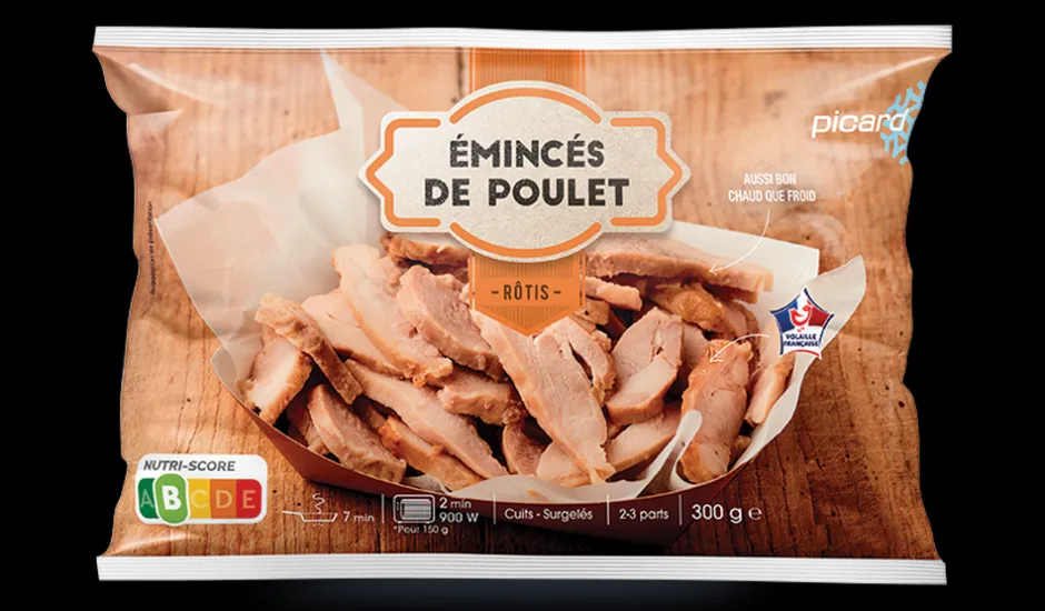 Émincés de poulet rôtis, cuits*Picard Hot