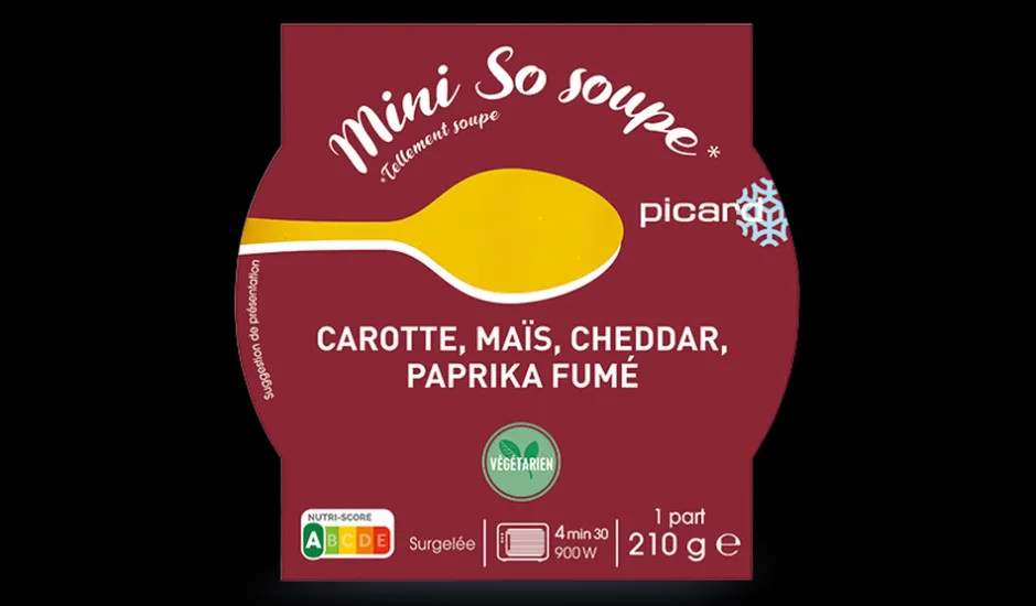 Mini so soupe carotte maïs, cheddar, paprika fumé*Picard Online