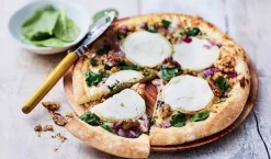 Pizza chèvre, miel, noix*Picard Hot