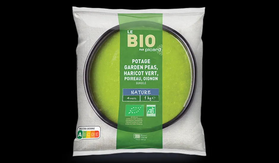 Potage garden peas, haricot, poireau, oignon bio*Picard Online